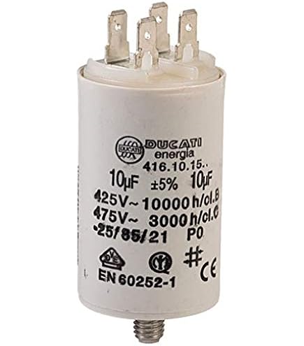 PATIKIL Condensatore Avviamento Motore CD60, 2 Pezzi, 145-175uF 125V 50/60Hz, Per Compressori Aria Lavatrici HVAC Ventilatori