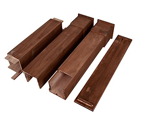 Deko Kamin Attrappe aus Holz Kaminkonsole Kaminumrandung Landhausstil in Braun - 4