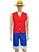 Produktbild CoolChange One Piece Kostüm Monkey D. Ruffy, bestehend aus Weste, Hose und Hut (XL)