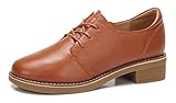 CAMEL CROWN Derbies Femme Oxford Lacets Chaussures Cuir Confort Doux Daily Loisi