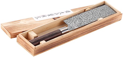TokioKitchenWare Handgeschmiedetes Marken-Damast-Hackmesser mit 17-cm-Klinge - 3