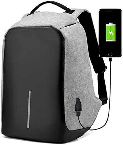 silverletic Multifunction Anti Thief USB charging Men Laptop Backpacks Lightweight Water-resistant Travel backpack For Teenager (gray)