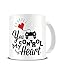 Produktbild Funky NE Ltd Kaffeetasse mit Aufschrift „You Control My Heart“ – Gaming Romance – Keramik Kaffeetasse – tolle Geschenkidee