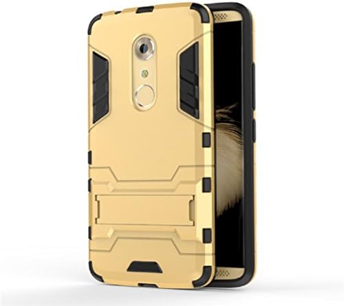 Bllosem ZTE Axon 7 Case Hybrid Dual Layer PC+TPU Full Body Shock Resistant Armour with Kickstand Function Case for ZTE…