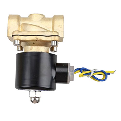 Magnetventil – SODIAL(R)2W-200-20 3/ 4 Zoll Messing Elektrisches Magnetventil Wasser Luft Brennstoffe N/ C DC 12V - 4