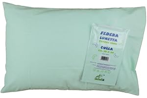 BUBABÙ Funda de cojín para cuna Lunetta 30 x 40 cm (funda 30 x 40 cm, verde)