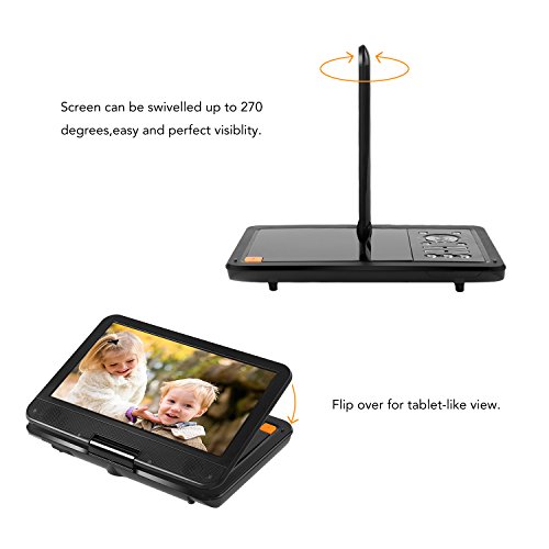 apeman-105-Portable-Mobile-Mini-Car-CD-DVD-Player-for-kids-and-Travailing-with-Remote-Control-Swivel-Screen-Rechargeable-Battery-USB-SD-Card-Reader