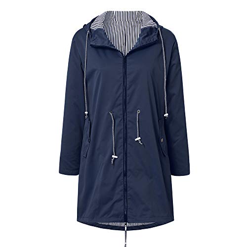 TIMEMEAN Winter clearance Women Autumn Casual Daily coats Women’s Solid Rain Jacket Outdoor Jackets Waterproof Hooded Raincoat Windproof