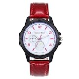 Knowin Uhren Damen Mode Camilo West Armbanduhr Classic Slim Uhr Ø45mm Analog Quarz Uhr mit Meridian Gürtel Kalenderuhr Unisex Armband Analog Uhrwerk Student Männer Uhren