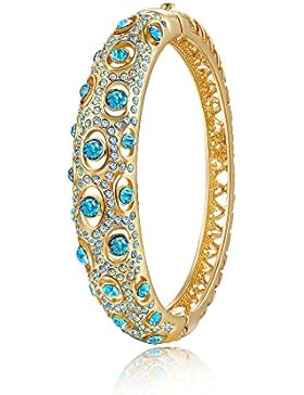 City Ouna® Fashion Schmuck stieg Gold vergoldet Damen Mädchen blau Swarovski Elemente Kristall Armband Armreif...