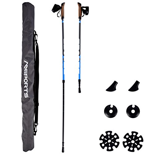 Nordic Walking Stöcke Premium – hochwertige Qualität – Superleicht – auswählbar mit Tragetasche – Walking Sticks - 2
