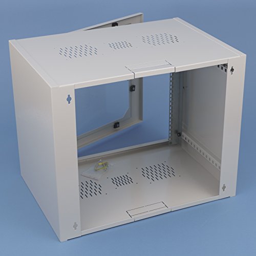 19“ Netzwerkschrank 6 HE Wandschrank Rack Schrank Serverschrank Wandverteiler 19 Zoll Glastür RAL 7035 - 3
