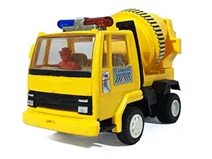 Jack Royal Concrete Mixer Scale Model Truck Toy- Yellow