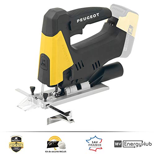 Peugeot Outillage EnergySaw-J18V Scie sauteuse 18 V- Fixation lame T, U, L - livrée sans batterie ni chargeur