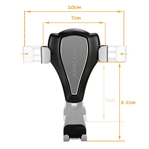 iPhone Supporto Auto, abreome supporto gravitÃ  Auto Universale per Smartphone di ventilazione per iPhone 7, 7PLUS, 6S, 6, Samsung Galaxy S8, S7, Galaxy Note 4Â e qualsiasi altro smartphone