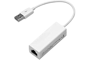 ABRITY Adaptador USB Ethernet Powerline RJ45 Adaptador Extensor de Internet para PC portátil TV Apple MacBook, convertidor LAN Cable Enchufe de Red Enchufe Enchufe inalámbrico router Booster a Palo de Fuego