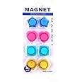 Levin Colorful Transparent Magnets for Fridge, Magnetic White-Boards - Stick Notes, Photos, Charts (Size 30MM)