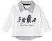 Pumpkin Patch Baby Boys 0-24m W/S Long Sleeve Tee with Mock Shirt, White (Milk), 0-3 Months
