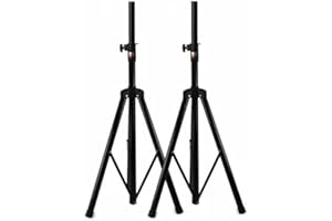 SHARD-LAB 2 PEZZI COPPIA STATIVI TREPPIEDE CAVALLETTO SUPPORTI CASSE ACUSTICHE UNIVERSALI STANDARD