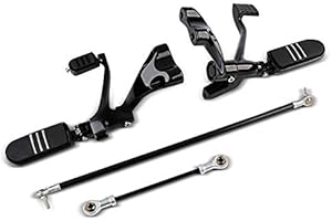 CRAFTRIDE Mandos Avanzados para Harley Sportster 883 R Roadster 04-13 negro