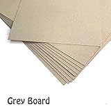 Ideal zum Modellieren House of Card & Paper Graues Kraftkarton, 1500 Mikron, 945 g/m², A2, 5 Bögen pro Packung