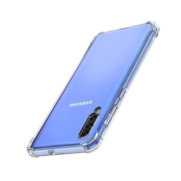 ORNARTO Funda Samsung A50,A50 Carcasa Silicona Transparente Protector TPU Airbag Anti-Choque Ultra-Delgado Anti-arañazos Case Caso para Teléfono Samsung Galaxy A50(2019) 6,4" Claro - Imagen 3