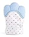 Produktbild Baby Zahnen Handschuh BPA frei Silikon Handschuhe Reduzieren Sie Bakterien und Zahnfleisch schmerzen Erleichterung Warme Handschuhe (Blau)