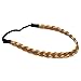 Homgaty Ladies Braided Synthetic Hair Plaited Plait Elastic Headband Hairband (Dark Blonde)
