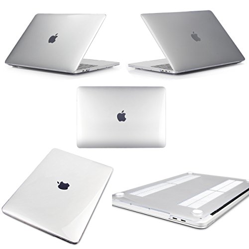 EJBOTH MacBook Pro 13 2016 [Nicht für Macbook Pro 13 ‚Retina] Case & Bag & Film, [Hülle PC hard cover + Filz Sleeve + Screen Protector] für Modell: A1706 & A1708 [Neue Version Oktober 2016] Schuthülle Netbook-Tasche Ultrabook [Transparent Hülle + Beutel Hellgrau] - 3