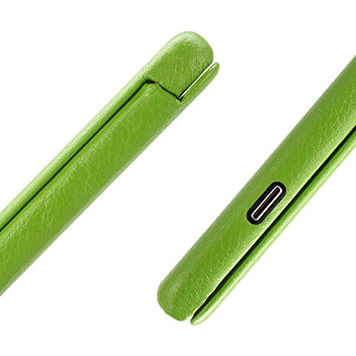 iPhone 6 Case, iPhone 6S Case, Jisoncase Ultra Slim Magnetic PU Protective Leather Flip Case Cover for iPhone 6 / 6S [Handmade] [Magnets Built in ] Grass Green JS-IP6-32H70