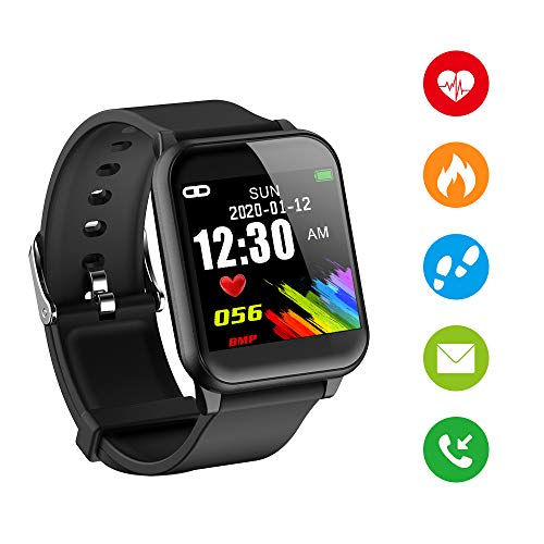Kolaura Montre connectée avec écran coloré de 1,3 Pouces, traqueur d'activité pour l'activité Physique, Moniteur de fréquence Cardiaque, Compteur de Pas, Moniteur de Sommeil