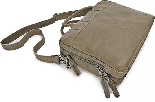 REBELS & LEGENDS, Leder Unisex Aktentaschen, Umhängetaschen, Henkeltaschen, 38,5 x 28 x 9,5 cm (B x H x T) - 6