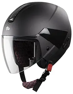 Steelbird Hi-Gn SBH-5 VIC Women's High Impact ABS Material Shell Glossy Honda Grey Helmet with Plain Visor, 540 mm