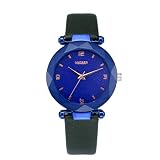 YEARNLY Unisex Uhren Ultra Dünne Minimalistische Quarz mit Leder Magnetische Mesh Armband Herrenuhren Damen Uhr