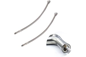 TINMAGI Anschlussschlauch Armatur Anschlussschlauch Verlaengerung G3/8 M10 Waschbecken Flex SchlauchArmatu 80 CM LängeEdelstahl Panzerschlauch fuer Wasserhahn, Waschbecken