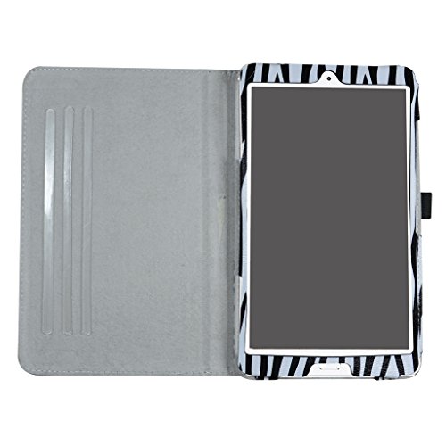 Huawei MediaPad M3 Drehbares hülle,Mama Mouth 360°ROTATION Drehbares Standfunktion hülle mit Schöne Muster für 8.4″ Huawei MediaPad M3 8.0 Android Tablet-PC,Zebra Schwarz - 5