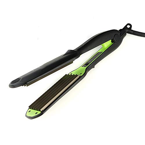 Nulijianchi2 Hair Straightener Anti-Scalding Plywood Environmentally Friendly Alloy Hair Straightener Corn Hot Straight Bar  Black