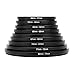 Produktbild Gaddrt 9pcs 37-49-52-55-58-62-67-72-77-82 mm Objektiv Step-Up-Filterring-Set-Kit als Haube Halter