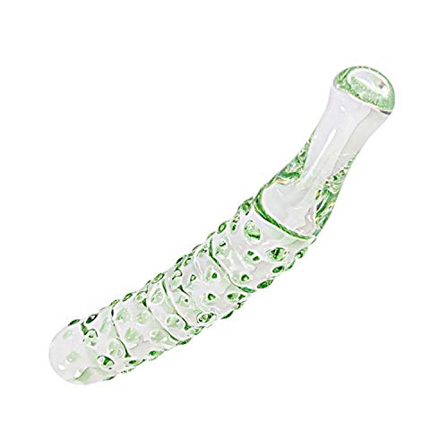 Preisvergleich Produktbild Qfl Transparenter Glas Penis Dildo Massage Analplug