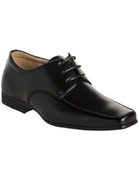 Paisley of London , Jungen Schnürhalbschuhe Schwarz Matt Black