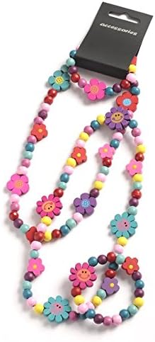 Children's Necklace and Bracelet Set - with Gorgeous Summer Flowers Design!