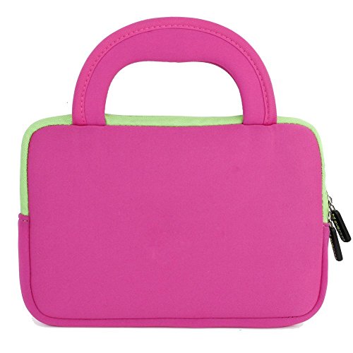 Evecase Neopren Tablet Hülle für Odys Junior Tab 8 Pro 20,3cm 8 Zoll – Kinder / Hot Pink - 2