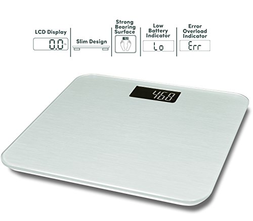 Smart Weigh Digitale Personenwaage Mit Fortschrittlicher Technologie Beim Betreten Der Waage 180kg, Silber - 3