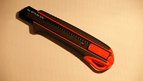 Würth Cuttermesser 25mm Extrem stabil rutschfester 2K Griff robuste Klingenführung Top Qualität Universalmesser
