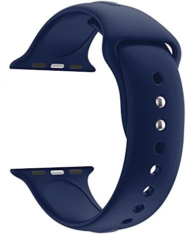 YOUMANY Watch Band For Nike+ Series 1 Series 2 Series 3, Soft Silicone Replacement Sport Wristband Wrist Strap for iWatch Nike Sport Band 42MM Dark Blue