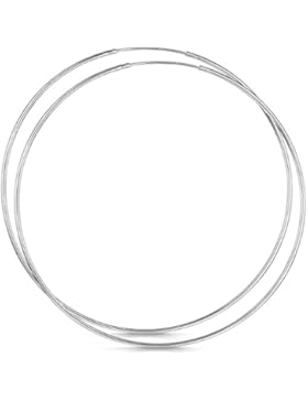 Amberta® 925 Sterling Silber Edle Ringe Mit Geschlossener Ring – Kleine Runde Kreolen Ohrringe - Durchmesser:...