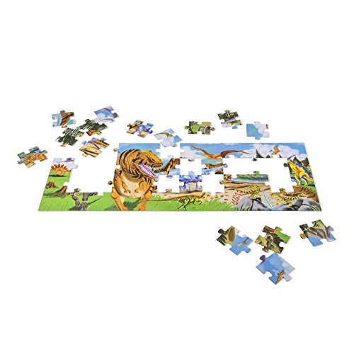 Imagen principal de Melissa & Doug 10442 - Rompecabezas de la tierra de los dinosaurios para el piso