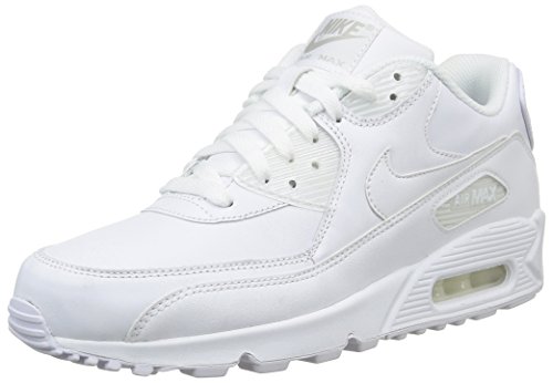 Vente France Nike Air Max 90, Sneakers Basses Homme, Blanc (White/White), 46
