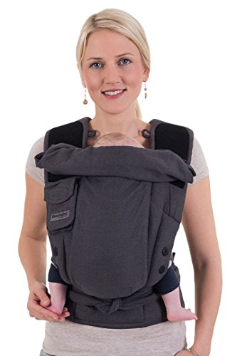 Preisvergleich Produktbild Bondolino Komforttrage Klassik London grau - schwarz, inklusive Trageanleitung