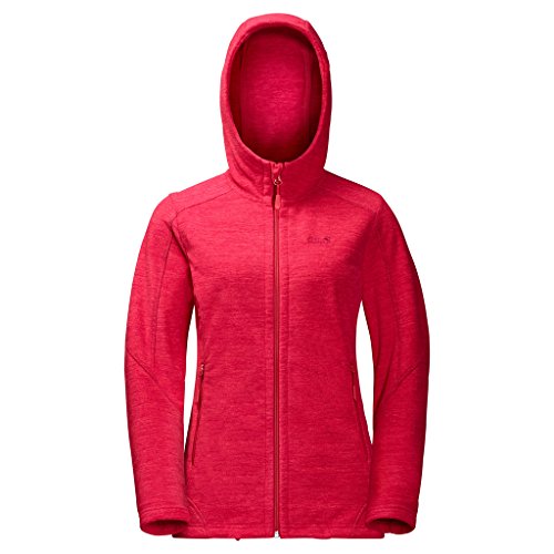 Preisvergleich Produktbild JACK WOLFSKIN Damen Fleecejacke CARSON WOMEN, true red, L, 1702972-2200004